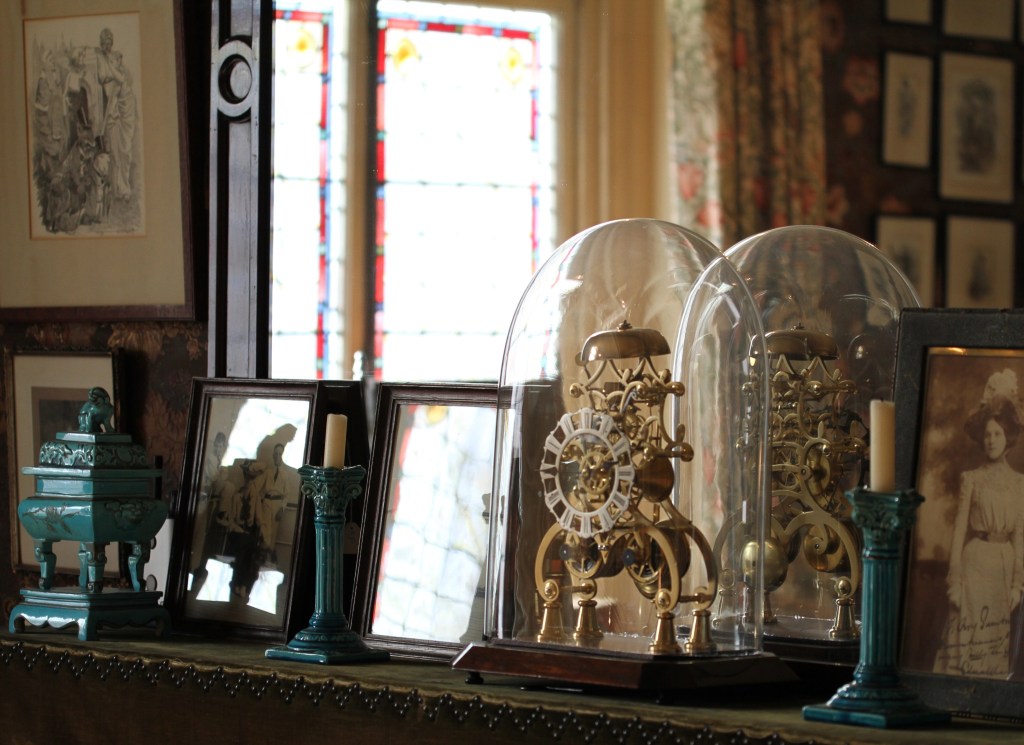 A living room mantelpiece at Sambourne House